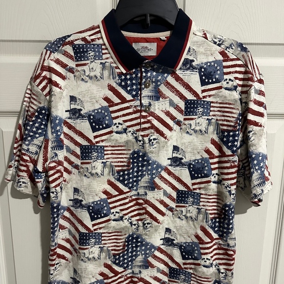 Americana Polo Shirt by Quality Goods American Legacy Size Medium - Picture 1 of 3